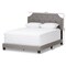 Baxton Studio Willis Modern Light Grey Upholstered Full Size Bed 136-7463 - alternate 6